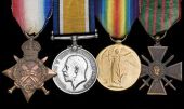 Four: Staff Serjeant L. D. Goodall, Royal Army Service Corps

1914-15 Star (S4-045493 S. Sjt., A.S.C.); British...