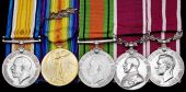 Five: Warrant Officer Class 1 E. H. B. Hodge, Royal Army Service Corps

British War and Victory Medals, M.I.D....