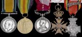 Five: Corporal J. S. Lawrence, Royal Army Service Corps

British War and Victory Medals ((S-290502 Cpl., A.S.C.);...