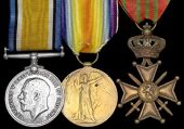 Three: Serjeant R. Walker, Royal Army Service Corps

British War and Victory Medals (T2-12852 Sjt., A.S.C.);...