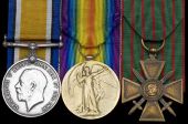 Three: Private E. H. Good, Army Service Corps

British War and Victory Medals (M2-098889 Pte., A.S.C.); France,...