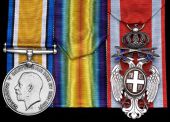 Pair: Captain T. H. Gunnell, Royal Army Service Corps

British War Medal 1914-20 (Capt.); Serbia, Order of the...