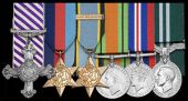 A fine Second World War pilot’s immediate D.F.C. group of six awarded to Flight Lieutenant A. C. Smart, Royal Air...