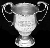 A Moira Cup for the Defence of Trinity College Dublin 1916, awarded to Private Garnet Douglas King, 4th Regiment...