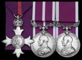 An Anglo-Irish War military M.B.E. group of three awarded to Warrant Officer Class 2 Harry Benton, 1st Battalion...