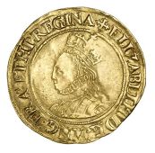 Elizabeth I (1558-1603), Second issue, Half-Pound, mm. cross-crosslet, bust 3C, rev. reads protegt, 5.48g/12h...