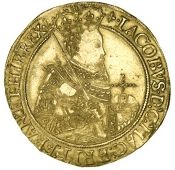 James I (1603-1625), Second coinage, Unite, mm. lis, second bust, 10.04g/11h (SCBI Schneider 22; N 2083; S 2618)....