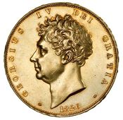 George IV (1820-1830), Proof Five Pounds, 1826, edge septimo, 39.73g/6h (WR 213; S 3797). Small graze on cheek and...
