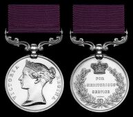 Army Meritorious Service Medal, V.R., 3rd issue, unnamed, edge bearing a catalogue number in ink, ‘C-18747’,...
