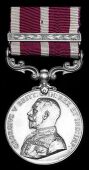Army Meritorious Service Medal, G.V.R., 1st issue, with Second Award Bar, unnamed, edge bearing a catalogue number...