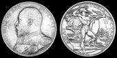 Naval Good Shooting Medal, E.VII.R., silver, unnamed and unmounted, edge of medal bearing a catalogue number in ink,...