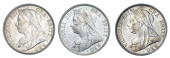 Victoria (1837-1901), 1896, 1897, 1898 (ESC 730-2; S 3924) [3]. Virtually as struck 	£200-250