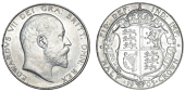 Edward VII (1901-1910), 1905 (ESC 750; S 3980). Surface marks on neck and below chin, otherwise extremely fine or...