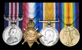A Great War M.M. group of four awarded to Acting Company Sergeant-Major E. J. Vout, 20th Canadian Infantry, who was...