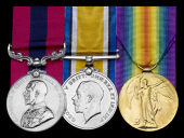 A Great War D.C.M. group of three awarded to Corporal F. J. Wilson, 28th Battalion, Canadian Infantry, who, having...