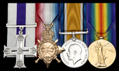 A Great War M.C. group of four awarded to Lieutenant F. M. Tordiffe, 29th Battalion, Canadian Infantry, late...