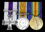 A Great War M.C. group of three awarded to Lieutenant W. H. Williams, 31st Battalion, Canadian Infantry, who, after...