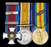 A Great War D.S.O. and Bar group of three awarded to Lieutenant-Colonel R. Bickerdike, the gallant C.O. of the 87th...
