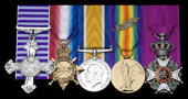 A Great War D.F.C. group of five awarded to Captain R. F. Browne, Royal Air Force, late Canadian Army Service Corps...