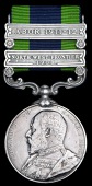 India General Service 1908-35, 2 clasps, North West Frontier 1908, Abor 1911-12 (923 Sapper Khakar Singh No. 1 Co....