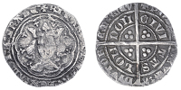 Richard II (1377-1399), Groat, type I, London, mm. cross pattée, copula f, double saltire stops, 4.05g/7h (N...