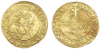 Henry VII (1485-1509), Angel, class V, mm. pheon, rev. reads red’, 5.12g/2h (SCBI Schneider 543; N 1698; S 2187)....