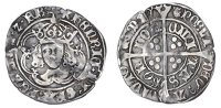 Henry VII (1485-1509), Facing Bust issue, Groat, class IIIc, mm. pansy on obv., leopard’s head crowned on rev.,...