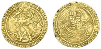 Henry VIII (1509-1547), First coinage, Angel, mm. crowned portcullis with chains, saltire stops, 4.21g/8h (SCBI...