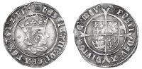 Henry VIII (1509-1547), First coinage, Groat, Tower, mm. crowned portcullis (without chains on rev.), 2.86g/1h (N...