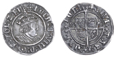 Henry VIII (1509-1547), Second coinage, Halfgroat, Canterbury, Abp Warham, mm. cross patonce, wa by shield, 1.21g/8h...
