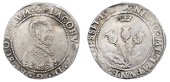 Scotland, James VI (1567-1625), Seventh coinage, Ten Shillings, 1593, mm. quatrefoil, 5.92g/1h (SCBI 35, 1255; B 1;...