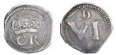 Ireland, Charles I (1625-49), Ormonde Money, Sixpence, 2.84g/4h (S 6547; DF 302). Nearly very fine 	£250-300