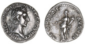 Roman Imperial Coinage, Nerva (96-98), Denarius, Rome, 97, laureate bust right, rev. AEQVITAS AVGVST, Æquitas...