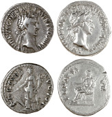 Roman Imperial Coinage, Nerva (96-98), Denarii (2), both Rome, revs. FORTVNA AVGVST, Fortuna standing left, holding...