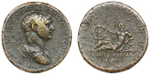Roman Imperial Coinage, Trajan (98-117), Sestertius, Rome, 112-14, laureate, draped and cuirassed bust right, rev....