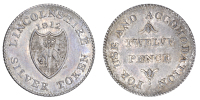 Lincolnshire, County series, Shilling, 1812, arms, rev. value, 3.80g/6h (D 2). About extremely fine, light grey...