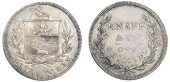 London, ‘Charing Cross’, ‘Knapp & Co’, ‘Morgan’s’ mule Shilling, arms, rev. from the same die as...