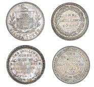 London, Marylebone, ‘Morgan’s’ Shillings (2), 3.80g/6h (D 21), 3.33g/12h (D 23) [2]. About extremely fine,...