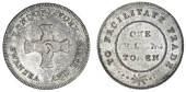 London, City series, issuer uncertain, Shilling, cruciform clasped hands, london york swansea and leeds, rev. value,...