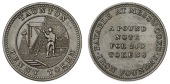 Somerset, Taunton, Cox & Co, Penny, artisan at forge, rev. value, edge centre-grained, 19.67g/6h (W 1125). About...