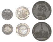Staffordshire, Bilston, George Rushbury and Edward Woolley, Shilling, 1811, 4.04g/12h (D 2), Sixpence, 1811,...