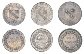 Staffordshire, Fazeley, Sir Robert Peel, Charles Harding & Co, Shillings, 1811 (3), 3.50g/6h (D 6), 3.59g/6h (D 8),...