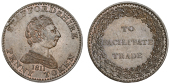 Staffordshire, County series, ‘To Facilitate Trade’ type, Penny, 1811, bust of George III right, rev. legend in...