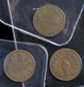 East Lothian, Haddington, George Amos, Farthing, 2.51g/4h (DH 1); George Pringle, Farthing, 2.88g/11h (DH 2); Robert...