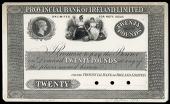 Twenty Pounds, Proof on card, pencilled ‘waiting for date…14th October 1882’ in lower margin, three small...