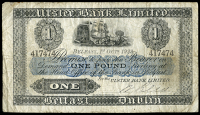 One Pound, 1 October 1923, no. 417474, signature of W. Reid (UB 39; Pick A137a). Good fine 	£150-200




