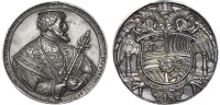 Austria, Charles V, 1537, a cast silver medal by H. Reinhart the Elder, half-length bust of Charles V right, in...