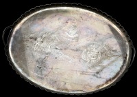 ENGLAND, a large silver presentation tray by Rupert Favell, awarded to A.P. Humphrey, Cambridge University Rifles,...