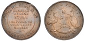 Australia, Victoria, Melbourne, Robert Hyde & Co, Penny, 1861, legend, rev. arms and supporters, 14.51g/12h (A 284;...