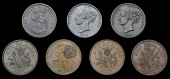 New Zealand, North Island, Auckland, Mark Somerville, Pennies, 1857 (4, different) (A 497, 498, 499, 500; R 481-4;...